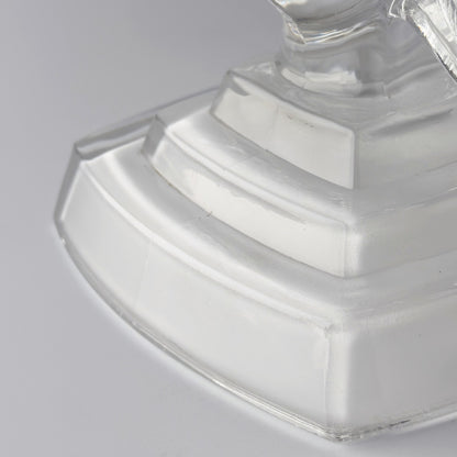 クリスタルガラス 孔雀のオブジェ