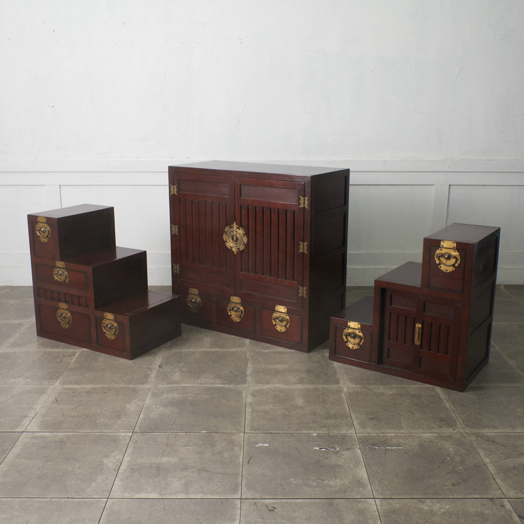 李朝家具様式 両面型 階段箪笥