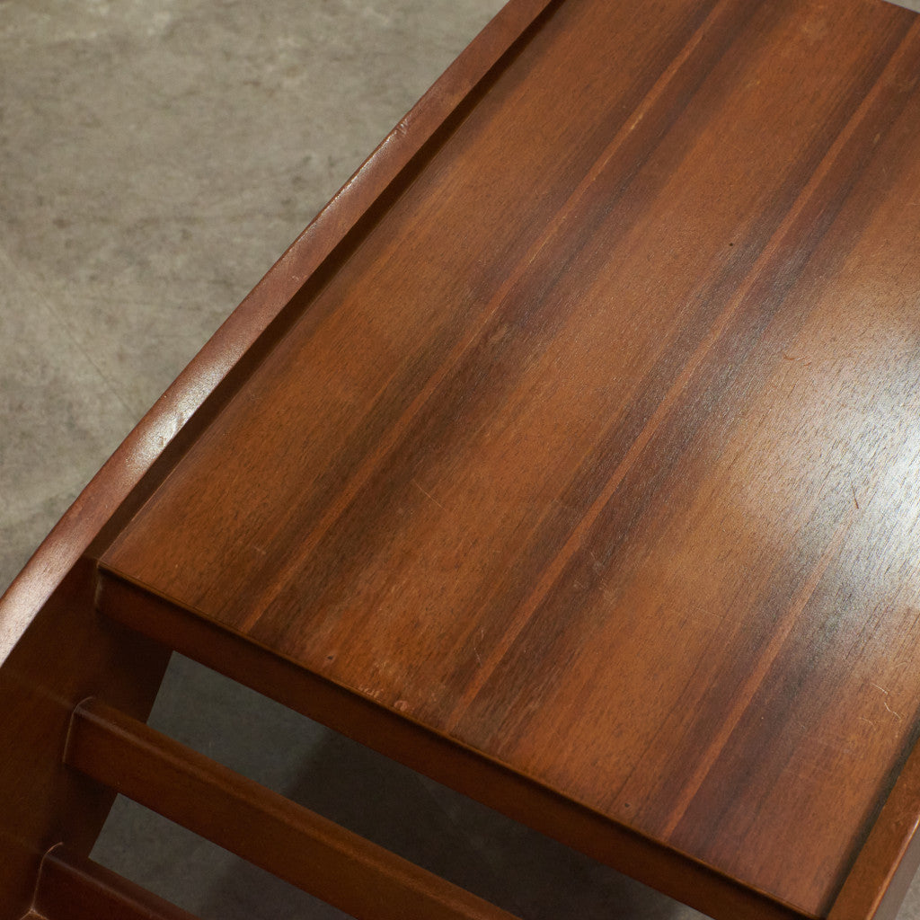 ヴィンテージ サイドテーブル / マガジンラック付き