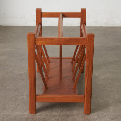 北欧ヴィンテージ チーク材 マガジンラック