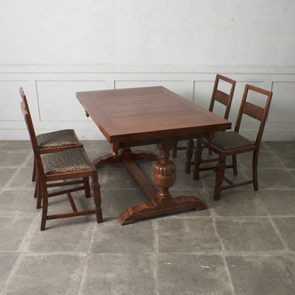 英国アンティーク ドローリーフ ダイニングテーブル