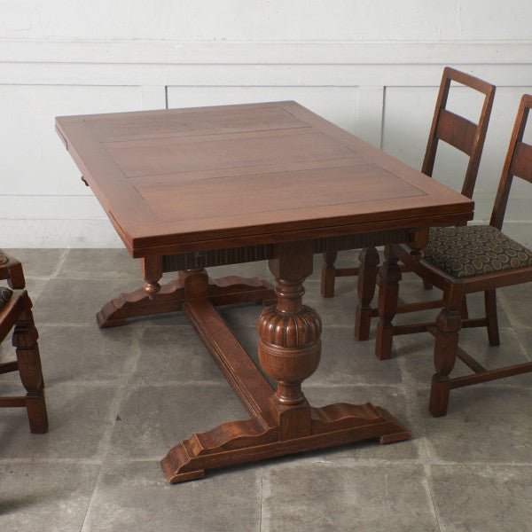 英国アンティーク ドローリーフ ダイニングテーブル