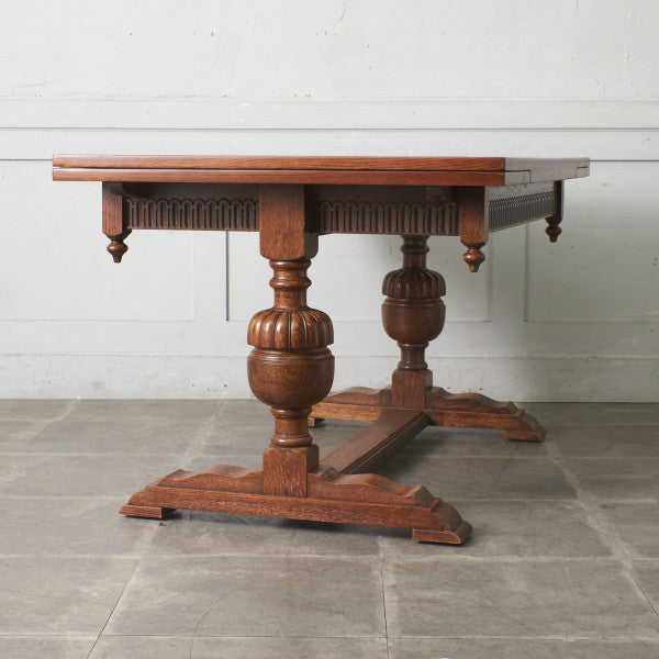 英国アンティーク ドローリーフ ダイニングテーブル