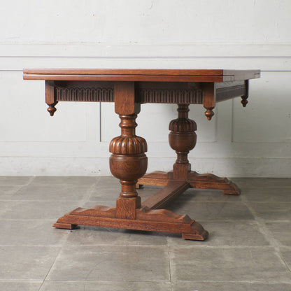 英国アンティーク ドローリーフ ダイニングテーブル