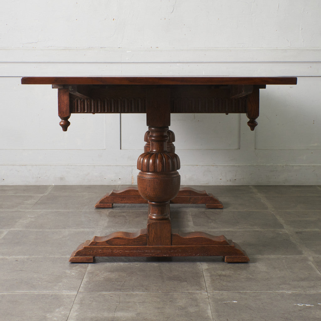 英国アンティーク ドローリーフ ダイニングテーブル