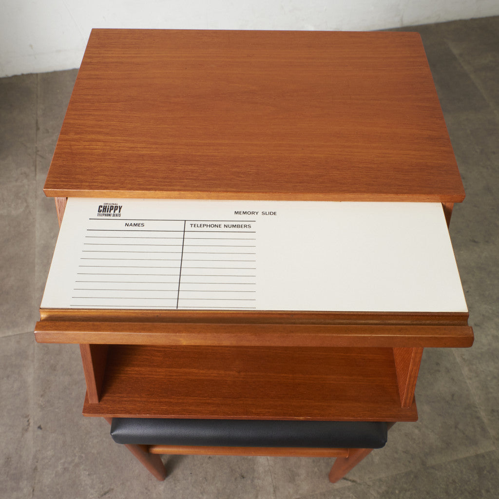 ヴィンテージ テレフォンベンチ / 張替済