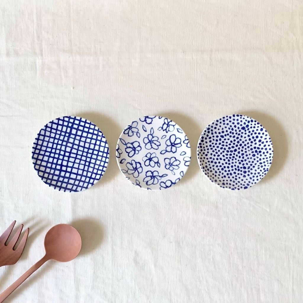 マリアンヌハルバーグ 瀬戸焼 豆皿 メッシュ