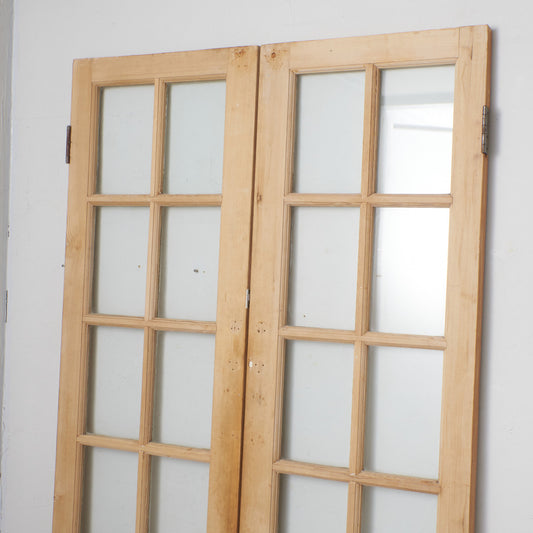 英国アンティーク 両開き ガラスドア