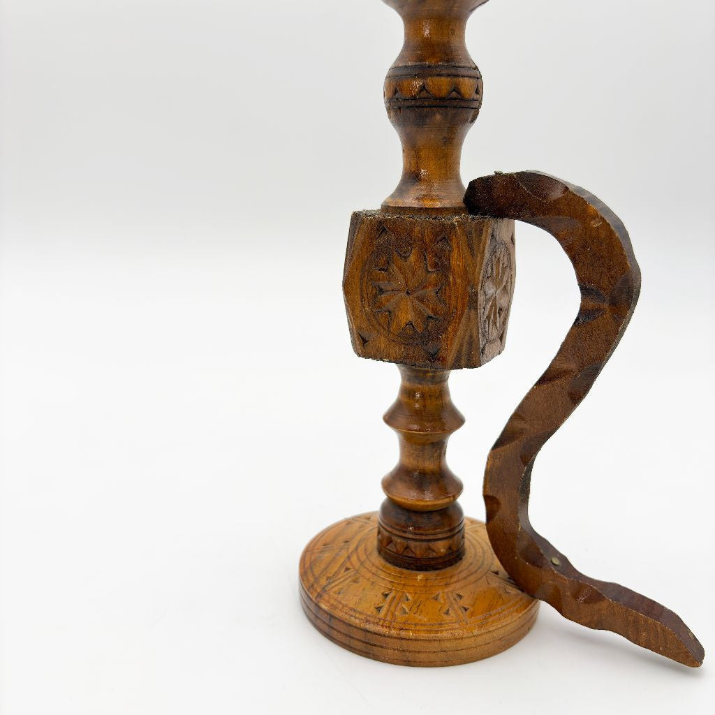 ヴィンテージ 木製 キャンドルスタンド