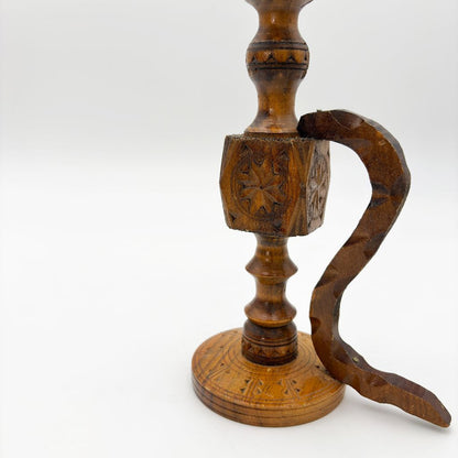 ヴィンテージ 木製 キャンドルスタンド