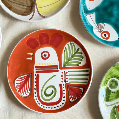 Susannna de Simone 絵皿 19cm ニワトリ