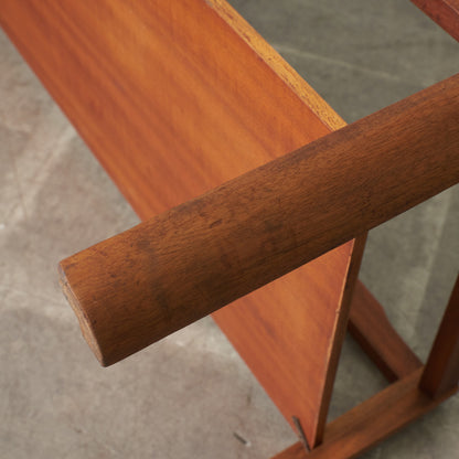 ヴィンテージ スモークガラストップ コーヒーテーブル