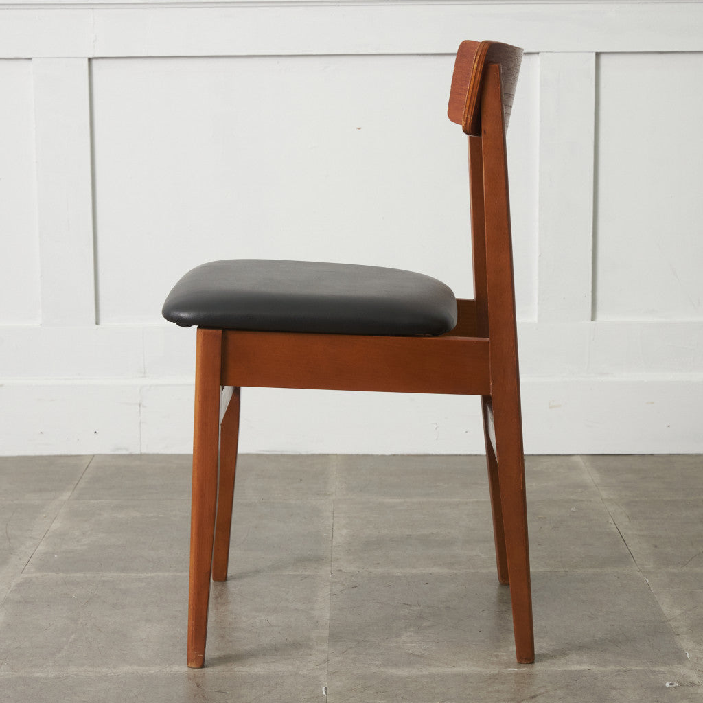 英国ヴィンテージ ダイニングチェア / 張替済