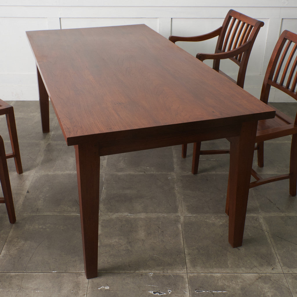 チーク無垢材 ダイニングテーブル