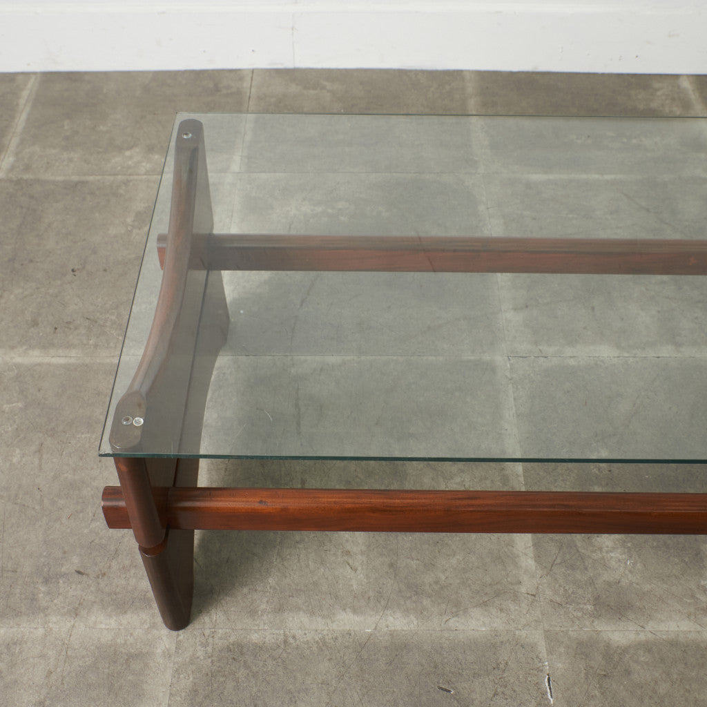 ヴィンテージ ガラストップ コーヒーテーブル