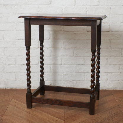 英国アンティーク オーク材 サイドテーブル