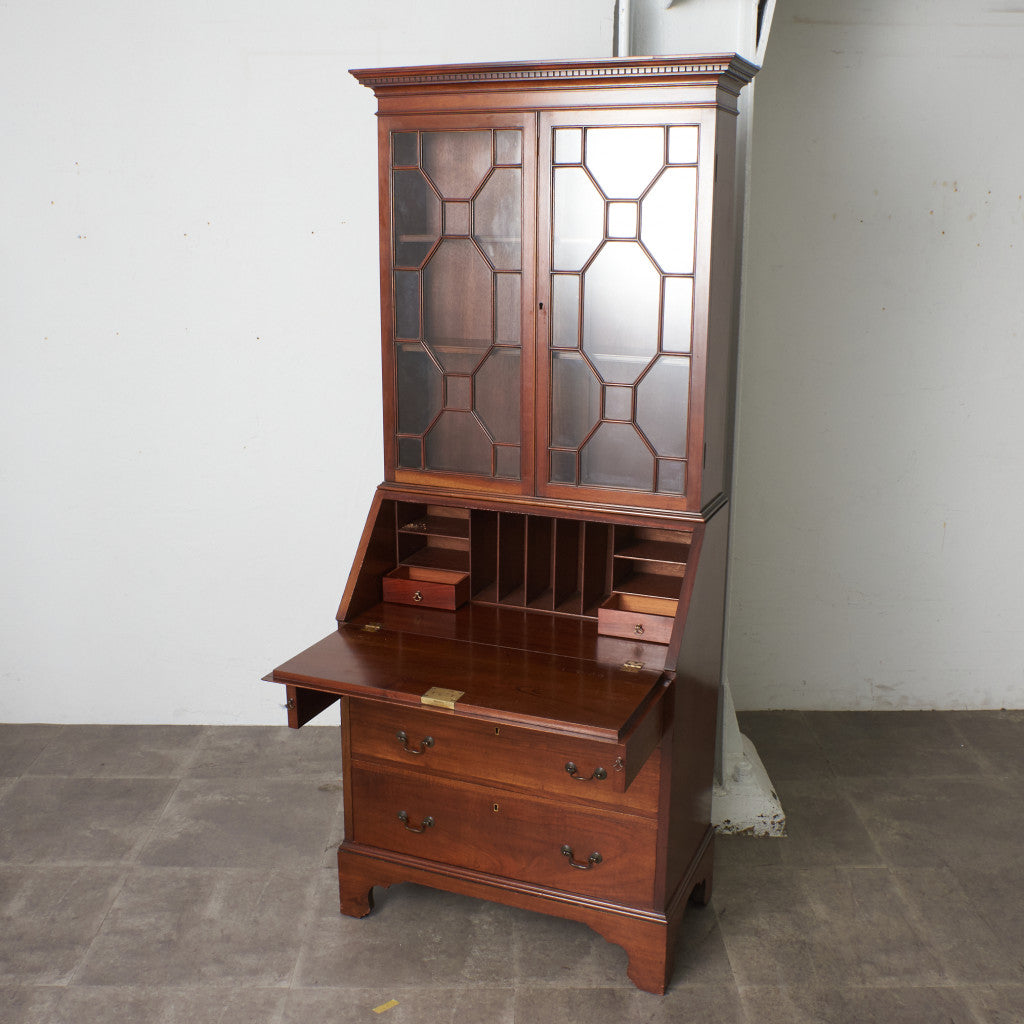 英国アンティーク エドワーディアン様式 ビューローブックケース