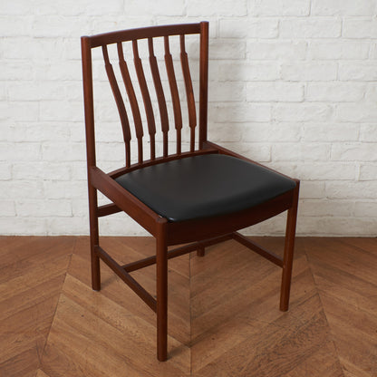 英国ヴィンテージ ダイニングチェア / 張替済