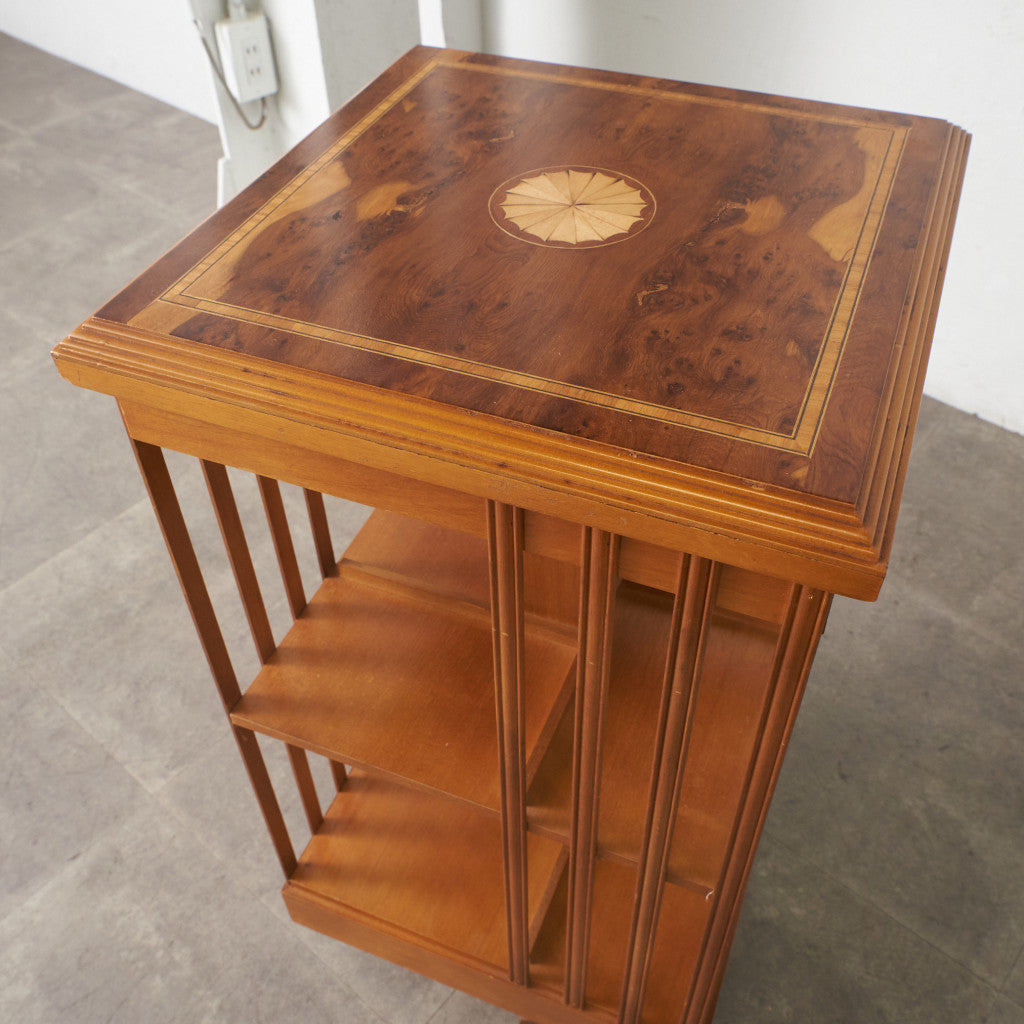 英国クラシック リボルビングブックケース