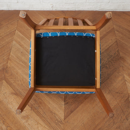 英国ヴィンテージ ダイニングチェア / 張替済