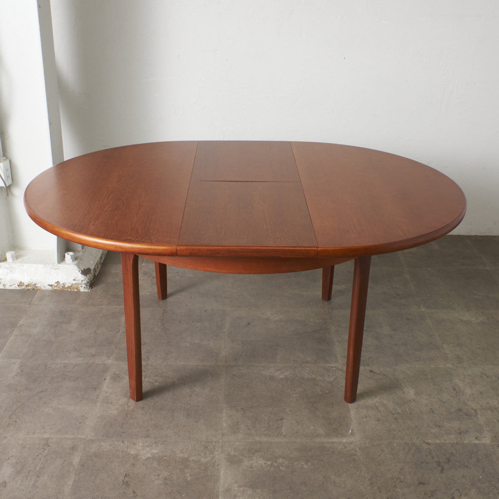 英国ヴィンテージ エクステンション ラウンドダイニングテーブル