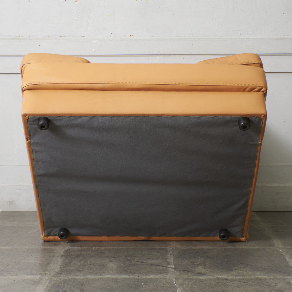 本革張り 1人掛けソファ