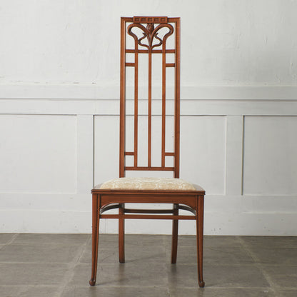 アールヌーボー ハイバックチェア / 張替済