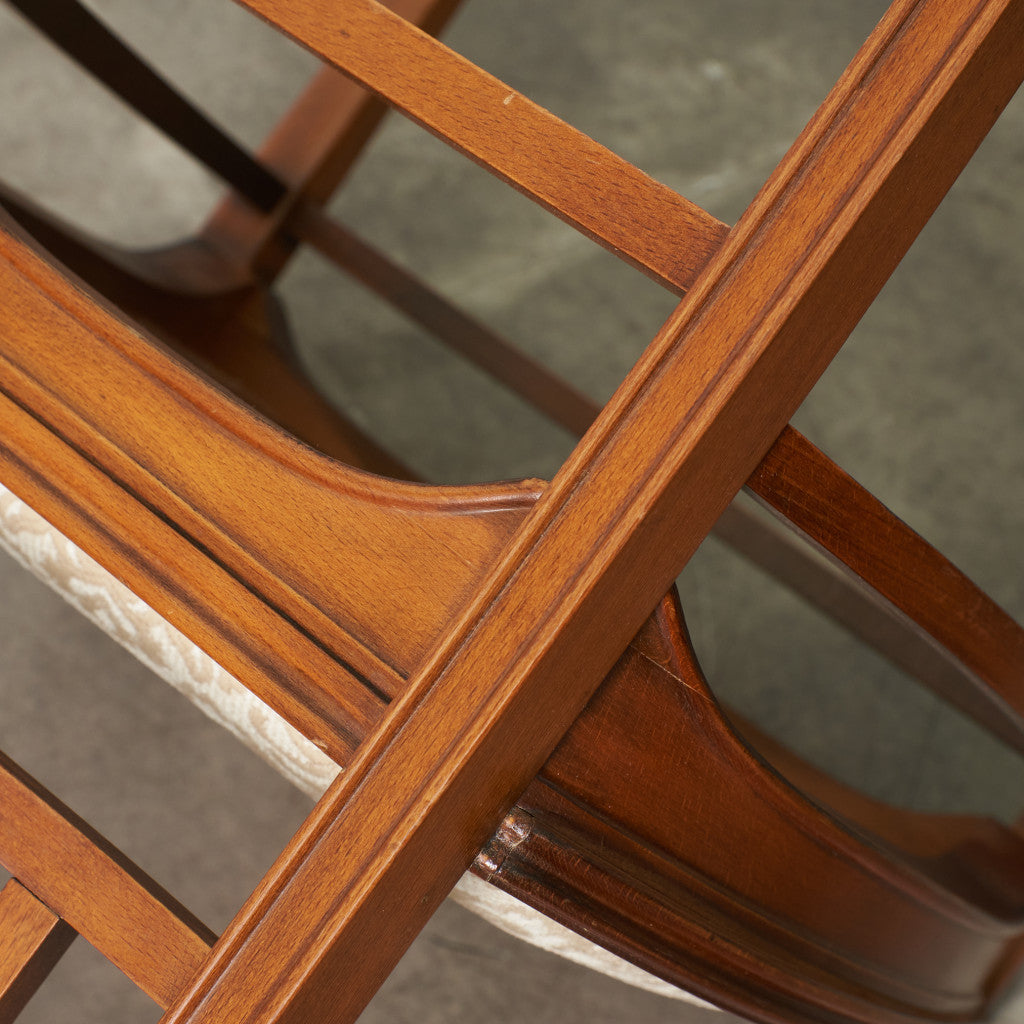 アールヌーボー ハイバックチェア / 張替済