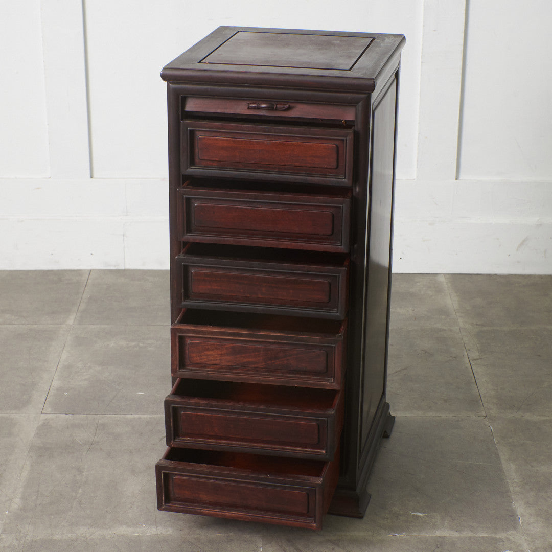 唐木 蛇腹扉 花梨材チェスト