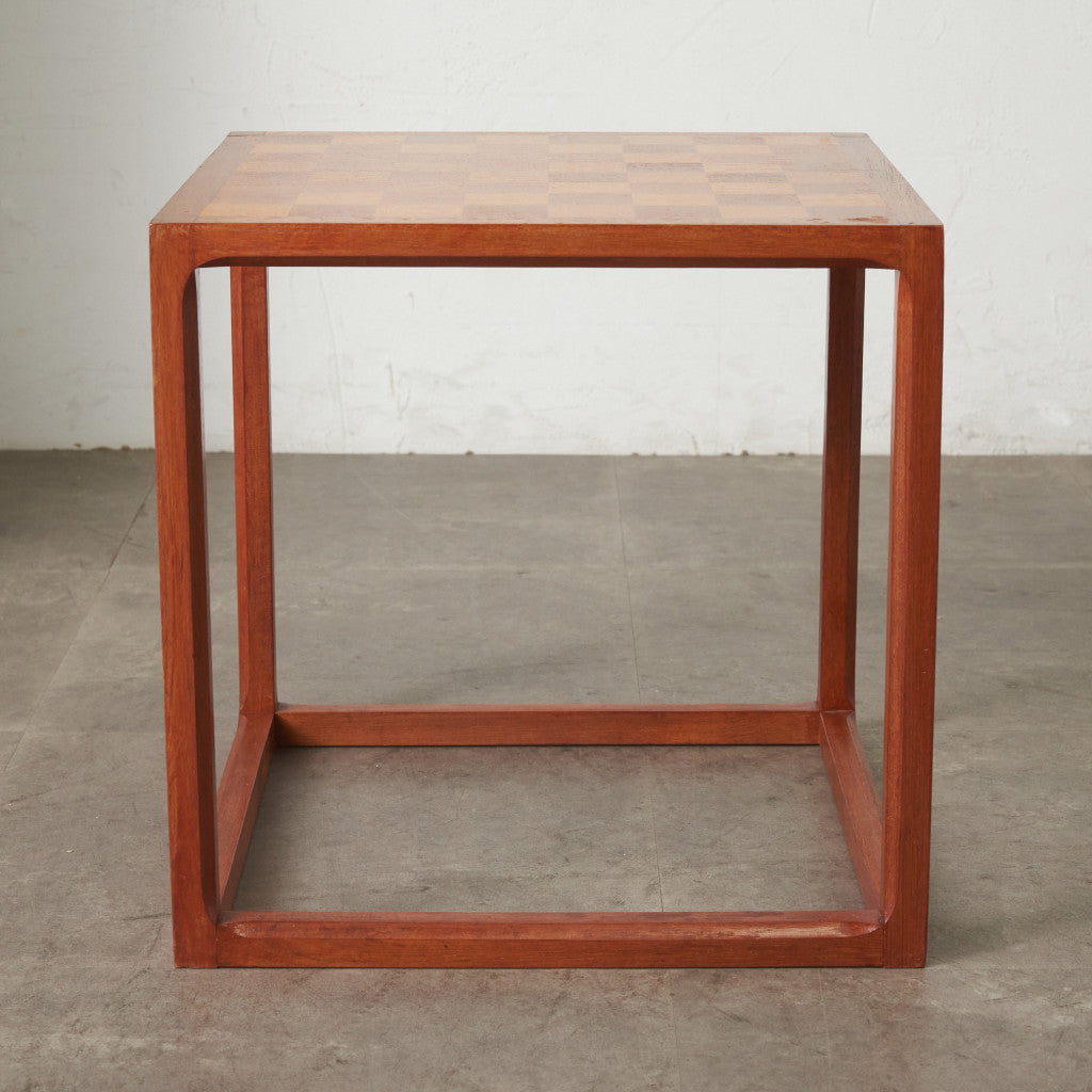 英国ヴィンテージ チェス駒付き チェスサイドテーブル