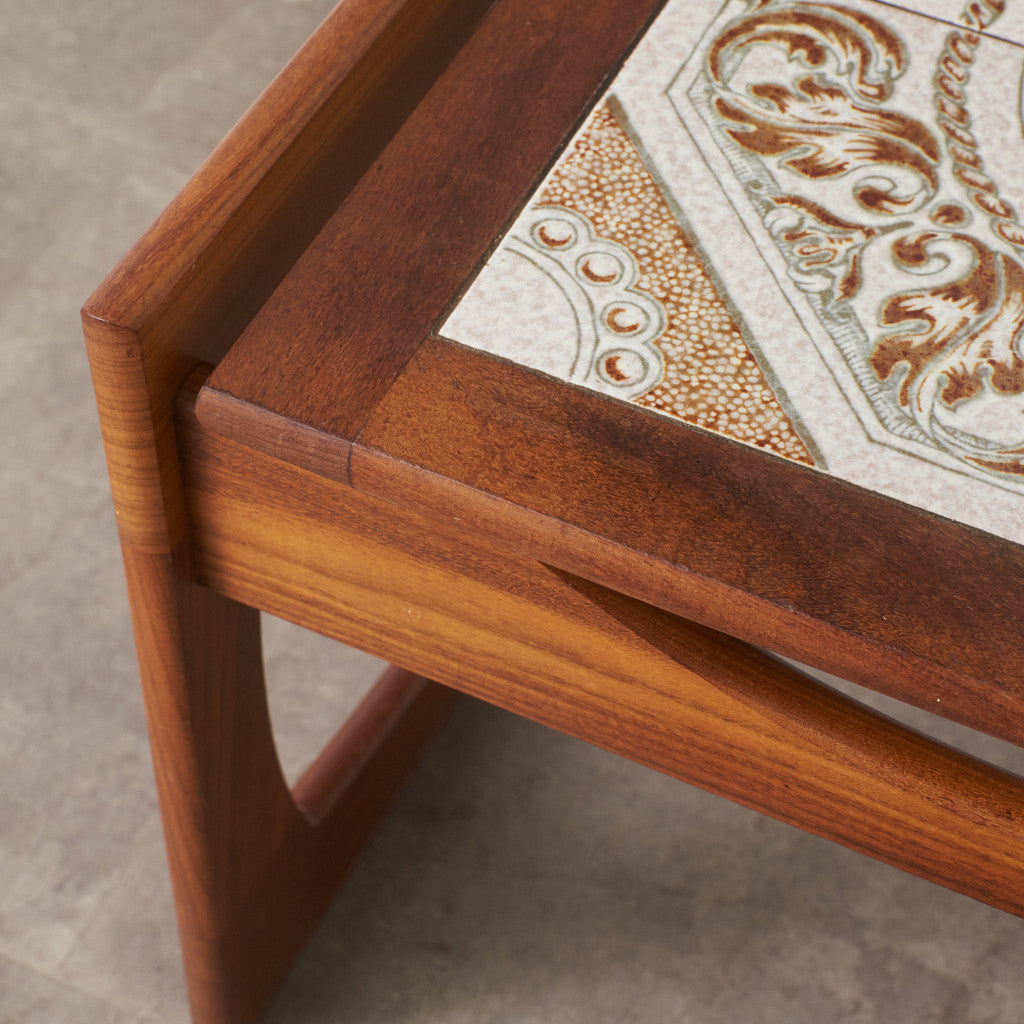 ヴィンテージ タイルトップ コーヒーテーブル