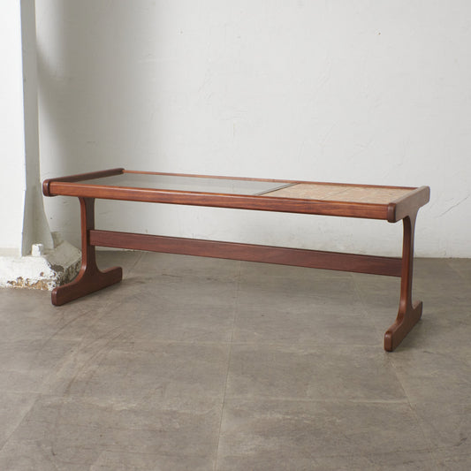 タイル&ガラストップ コーヒテーブル