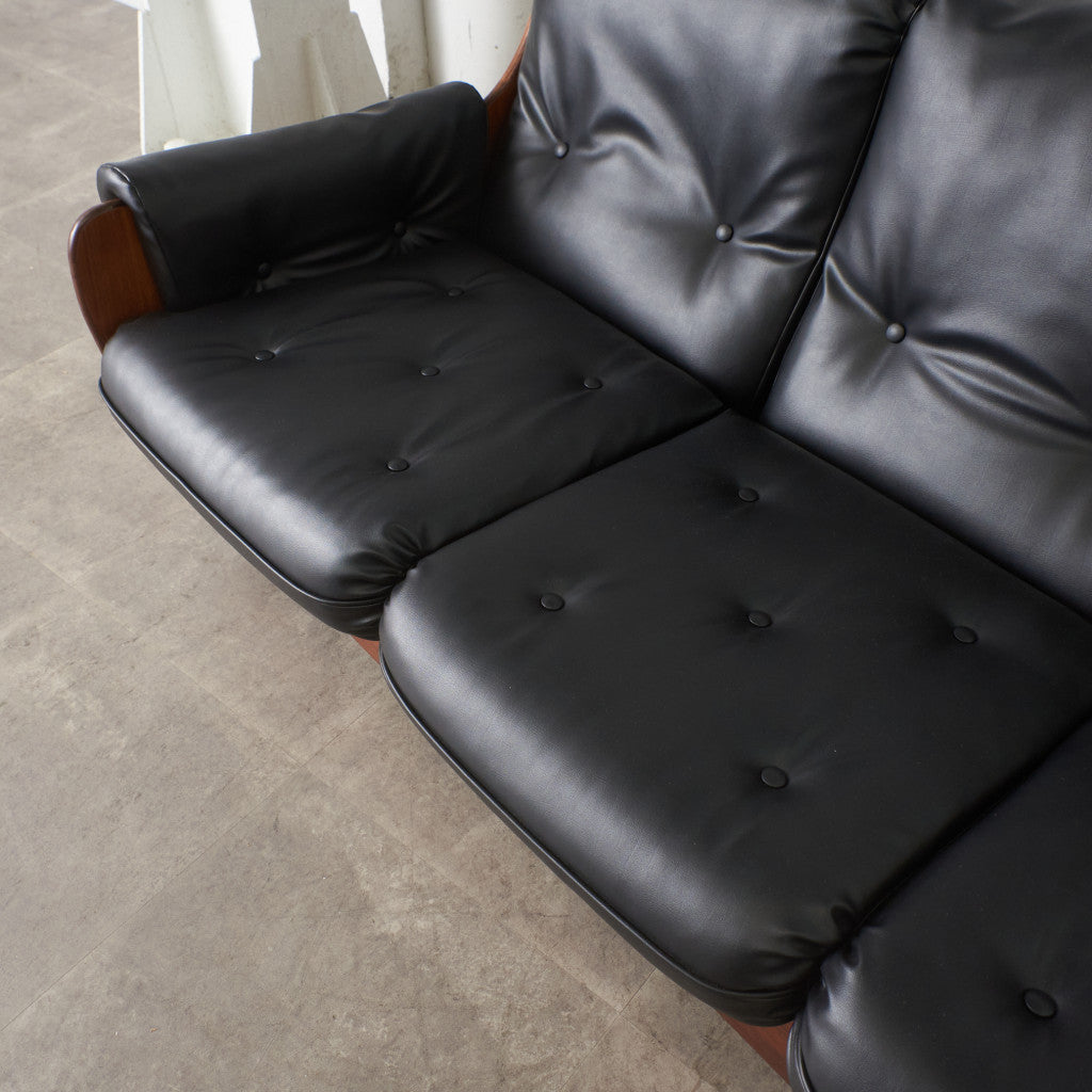 サドルシリーズ 3人掛けソファ / 張替済