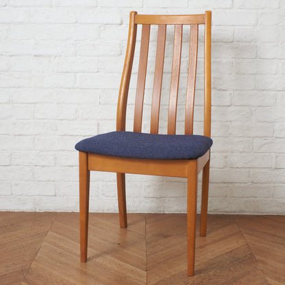 英国ヴィンテージ ダイニングチェア / 張替済