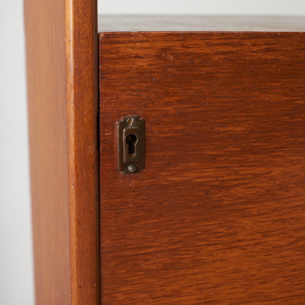 ヴィンテージ ビューロー付きブックケース