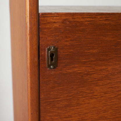 ヴィンテージ ビューロー付きブックケース