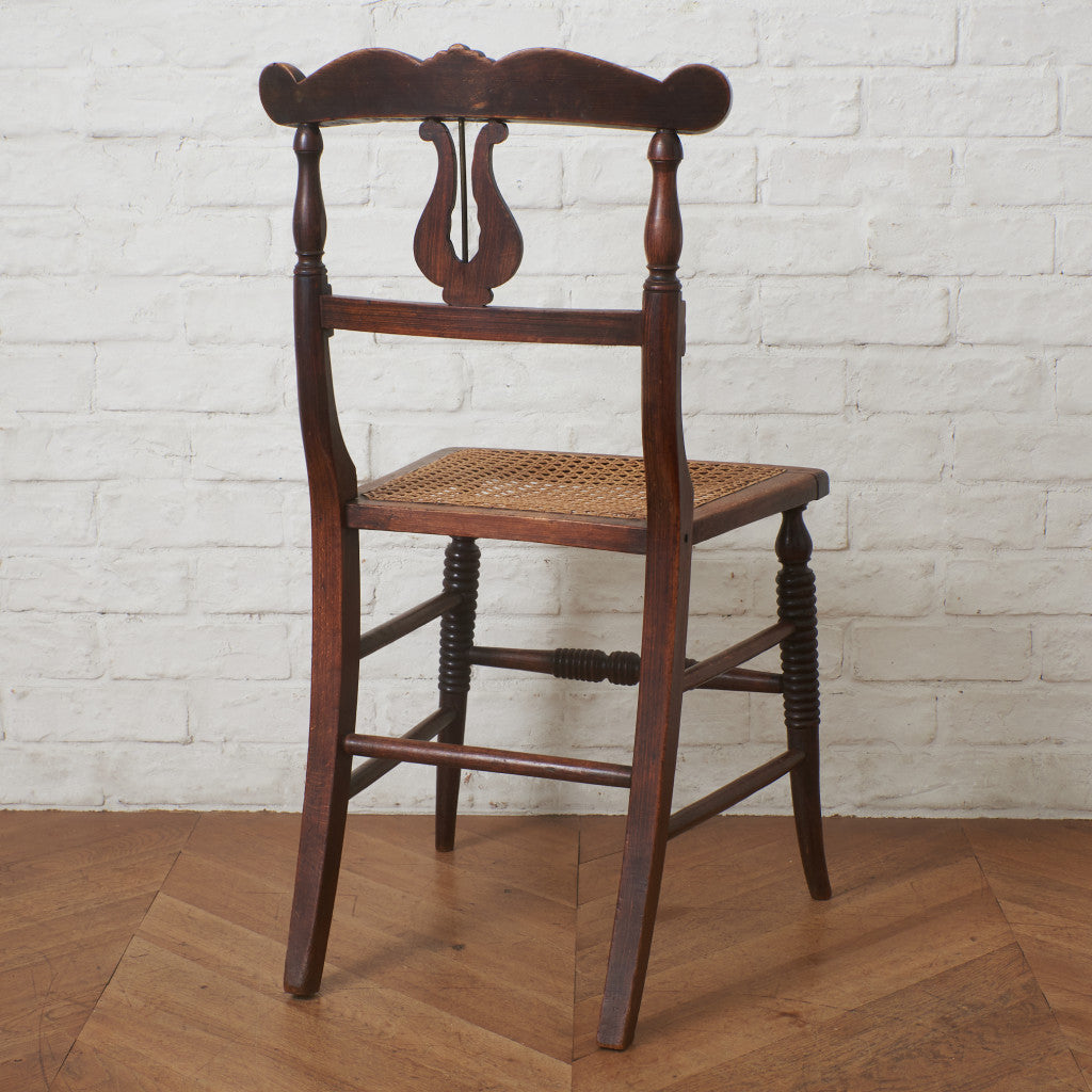 英国アンティーク リージェンシー様式 籐張りダイニングチェア – rocca