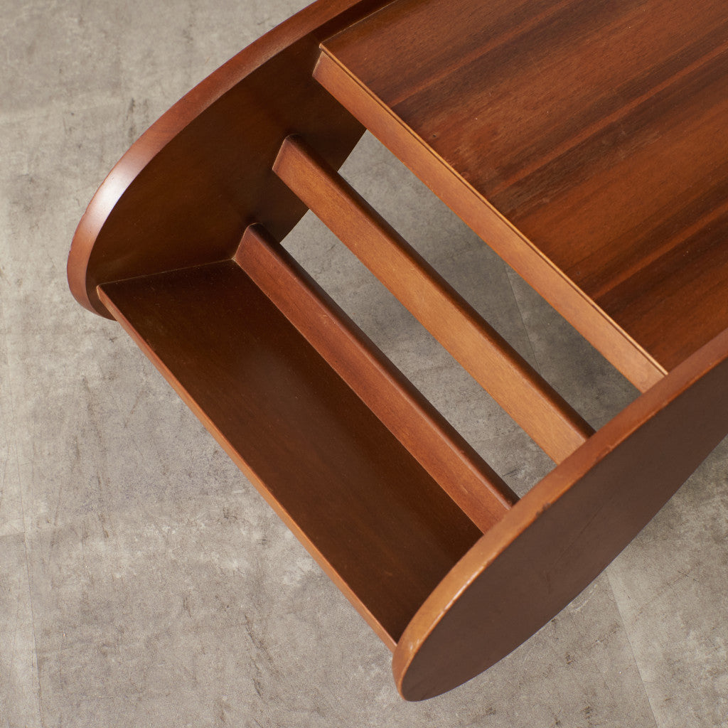 ヴィンテージ サイドテーブル / マガジンラック付き