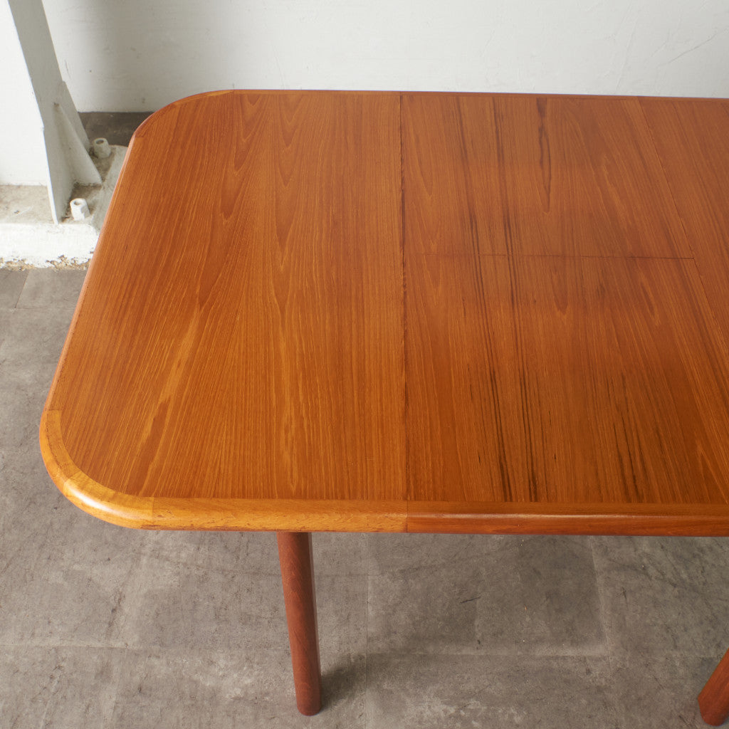 チーク材 エクステンションダイニングテーブル