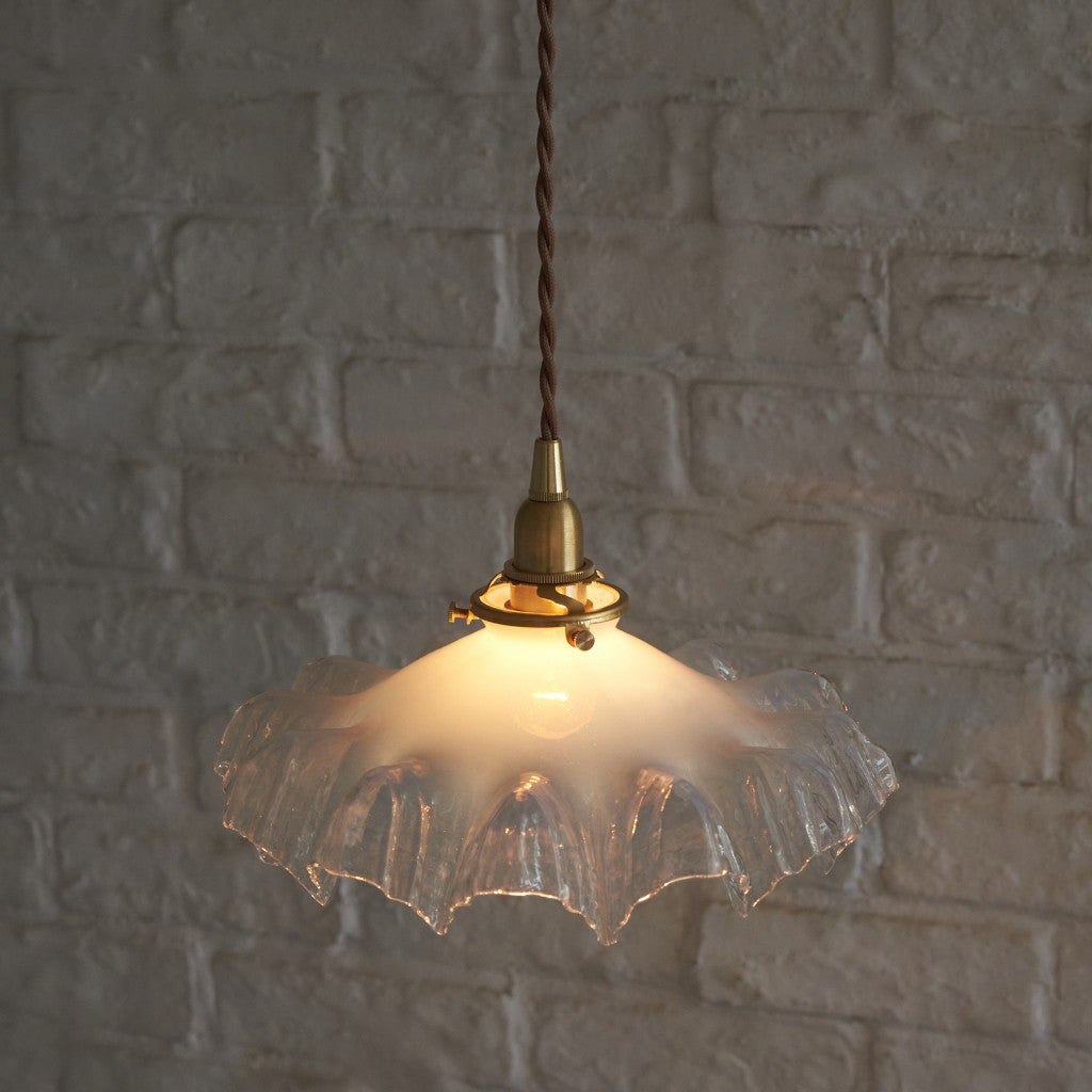 ペンダントライト ミルクガラス 昭和レトロ アンティーク調