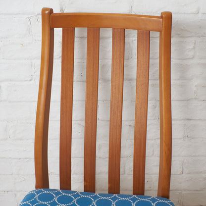 英国ヴィンテージ ダイニングチェア / 張替済