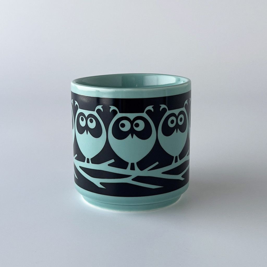 Hornsea x Magpie マグカップ Owls on Branch Teal