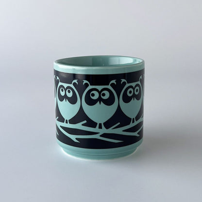Hornsea x Magpie マグカップ Owls on Branch Teal