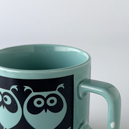 Hornsea x Magpie マグカップ Owls on Branch Teal