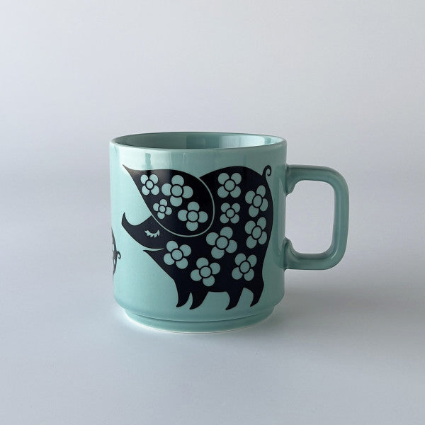 Hornsea x Magpie マグカップ Piggie Family Teal