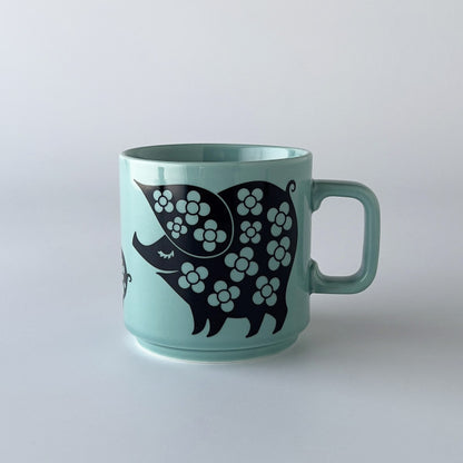 Hornsea x Magpie マグカップ Piggie Family Teal