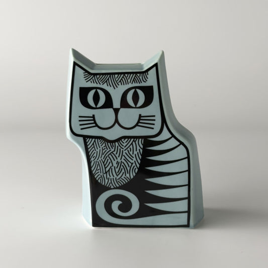 Hornsea Cat Moneybox Teal