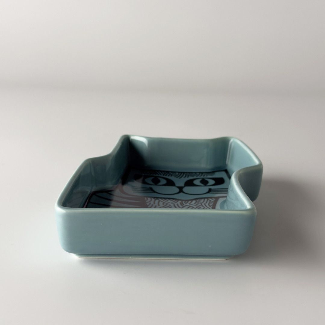 Hornsea Cat Trinket Dish Teal