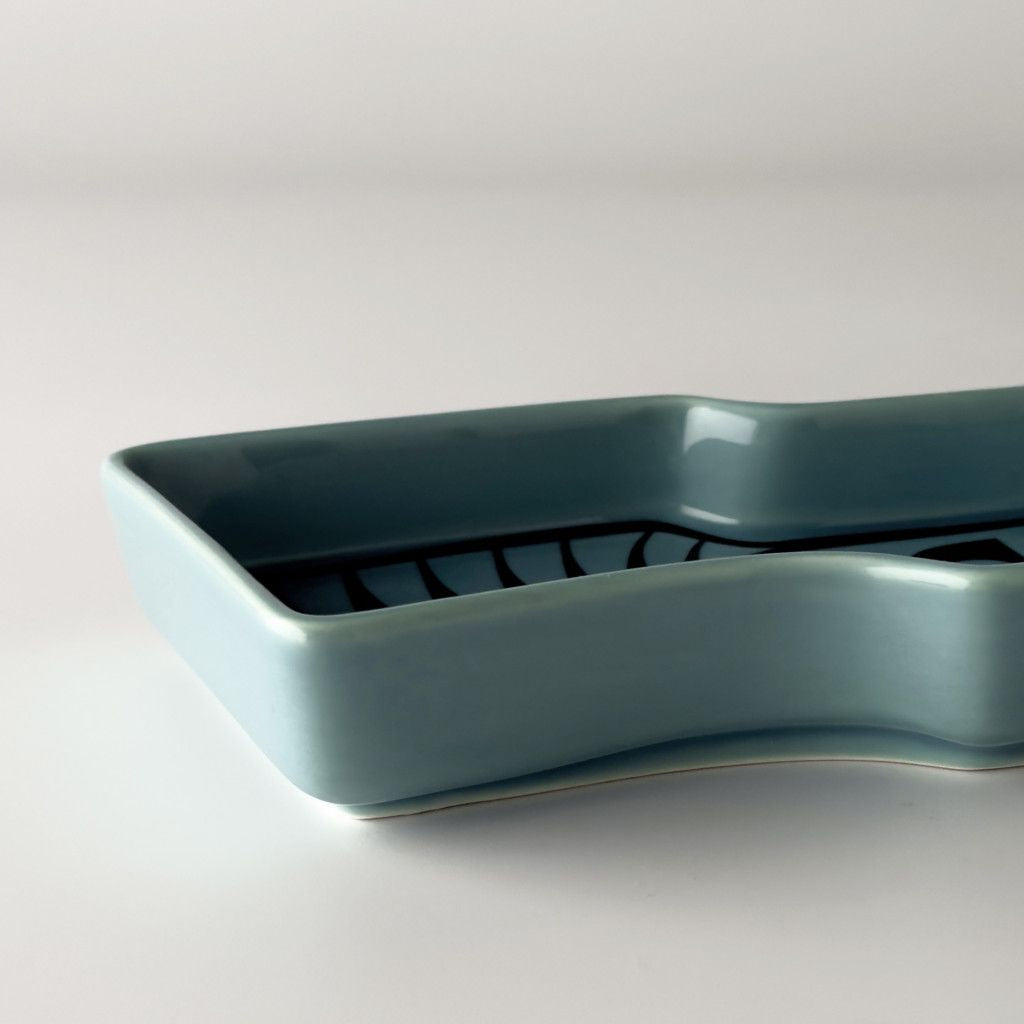 Hornsea Cat Trinket Dish Teal