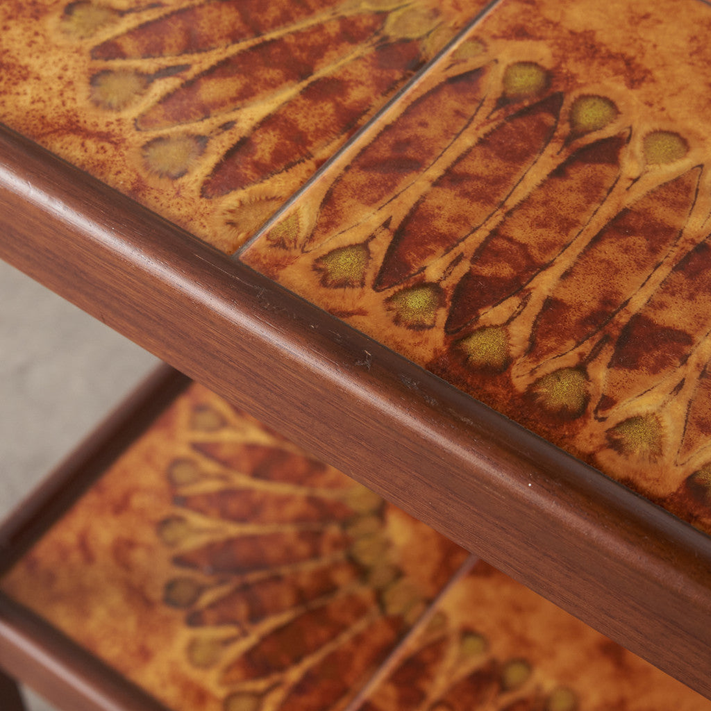 デンマーク ヴィンテージ タイルトップ トロリーワゴン